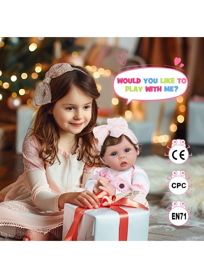 Aori Lifelike Reborn Baby Dolls - Realistic Newborn Girl Doll, Pink Set For Kids 3+ - Image 3