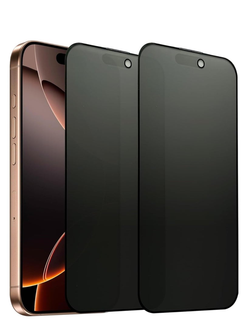 BAIKO Matte Privacy Glass Screen Protector for iPhone 16 Pro, Anti-Glare AG Tempered Glass, Fingerprint Resistant, Smooth Touch Screen Guard