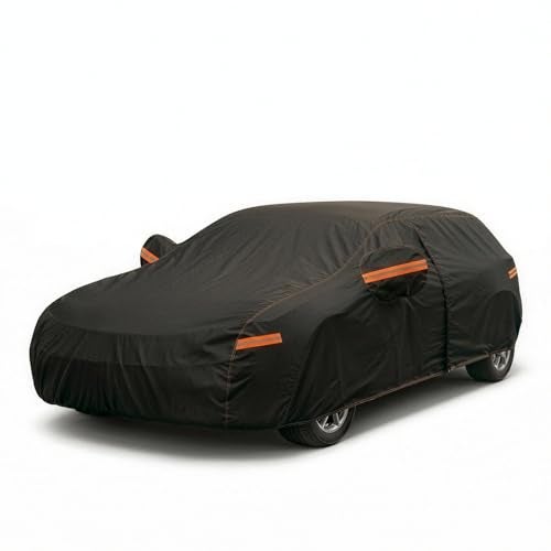 AltoCover 6 Layer Heavy Duty Hatchback Car Cover Waterproof All Weather Protection with Cotton Liner, Universal Fit Nissan Leaf, Honda Civic Hatchback, Mazda 3 Hatchback, Toyota Corolla Hatchback - Image 1