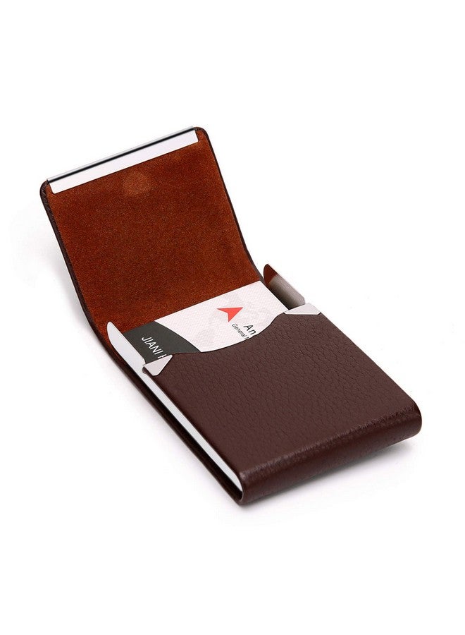 FirstTry First Try Leather Unisex Card Wallet(brown) - Image 3