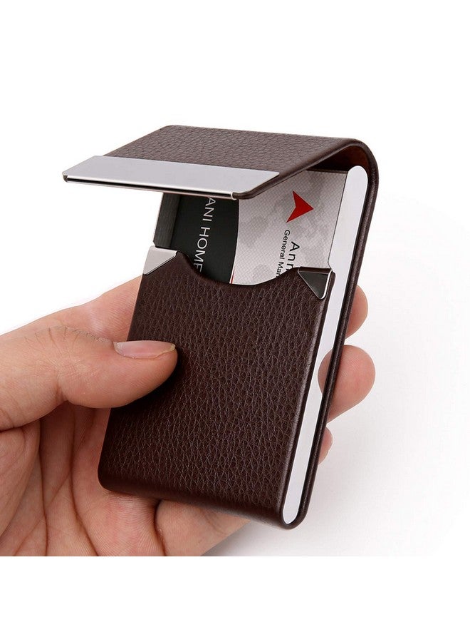 FirstTry First Try Leather Unisex Card Wallet(brown) - Image 1