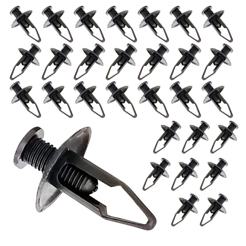 Mean Mug Auto 14919261618A 30x Front Bumper Cover PushType Retainer 8mm Hole Clips  Replaces OEM Nissan 6385401A00 Mitsubishi MB547806