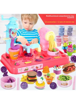 Ll Color Mud Clay Handmade Plasticine Mold Suit Children's Toy Ice Cream Noodle Press Machine Kindergarten Men And Women-Colour:Noodle Ice Cream Ice Cream Burger Maker + 12 Bottles Of Puree☆☆ - pzsku/Z200648A0BA633EBD5680Z/45/1745570032/236752a1-6fdf-44eb-854d-a05cd725105c