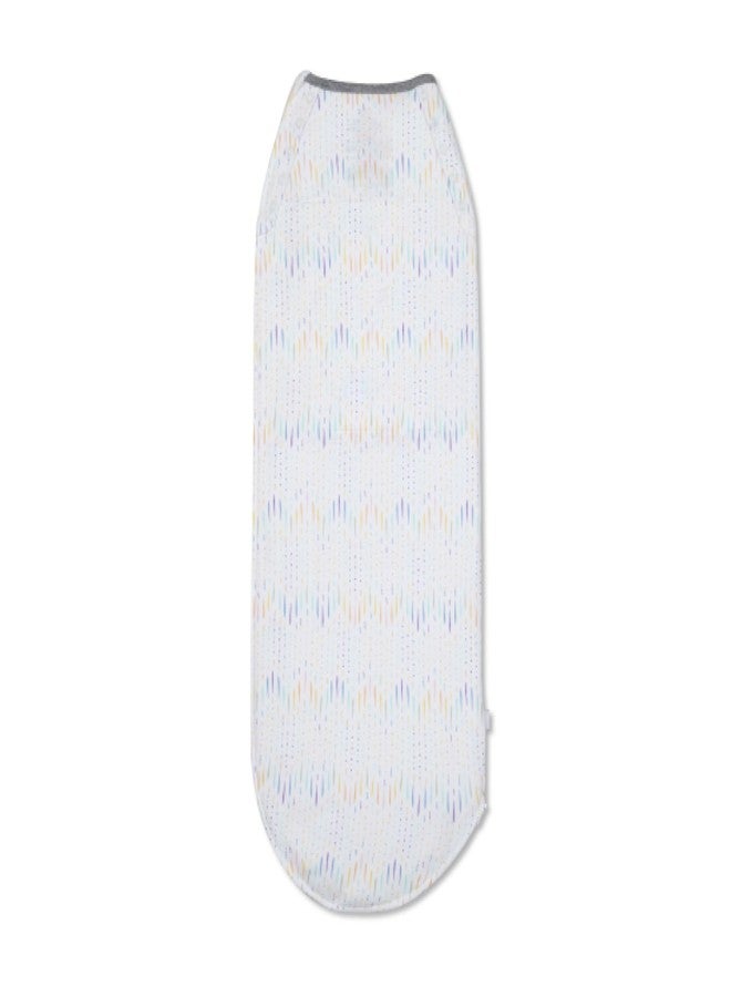 Nanit Sleep Wear Swaddle - Chevron Raindrops- NB - Image 1