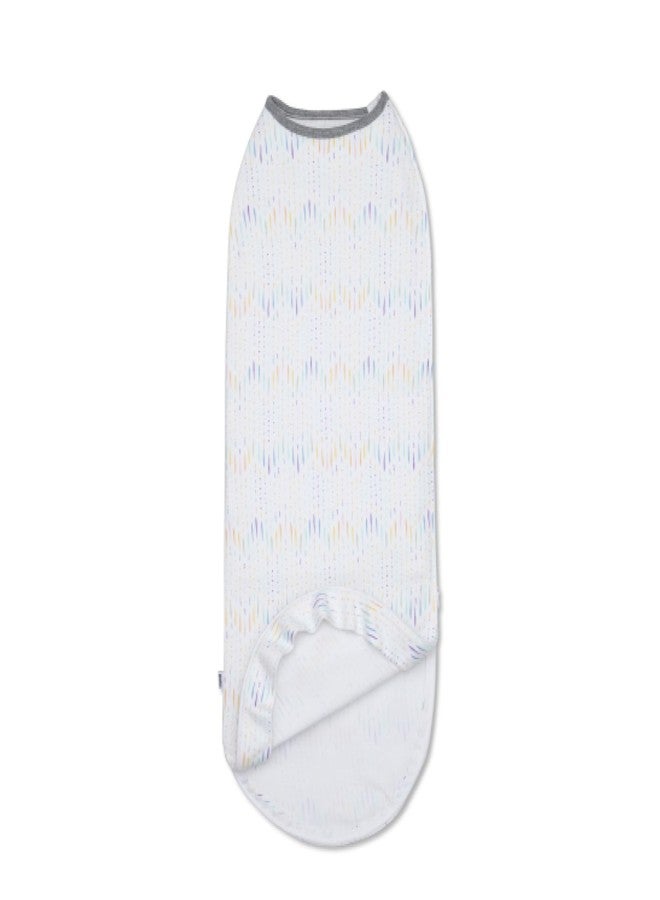 Nanit Sleep Wear Swaddle - Chevron Raindrops- NB - Image 2