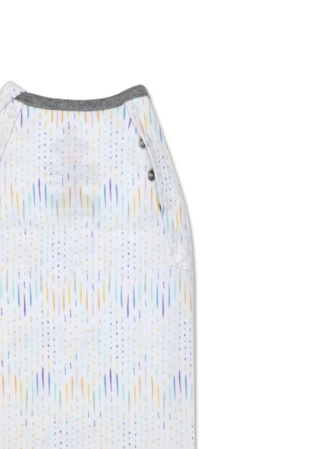 Nanit Sleep Wear Swaddle - Chevron Raindrops- NB - Image 4