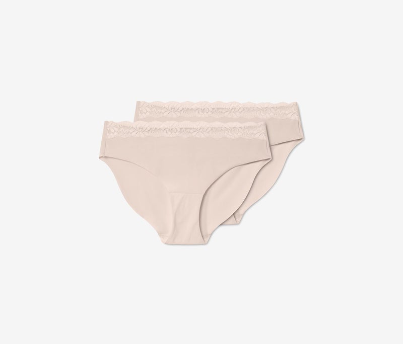 Tchibo Women 2 Pcs Plain Brief, Cream  - Image 3