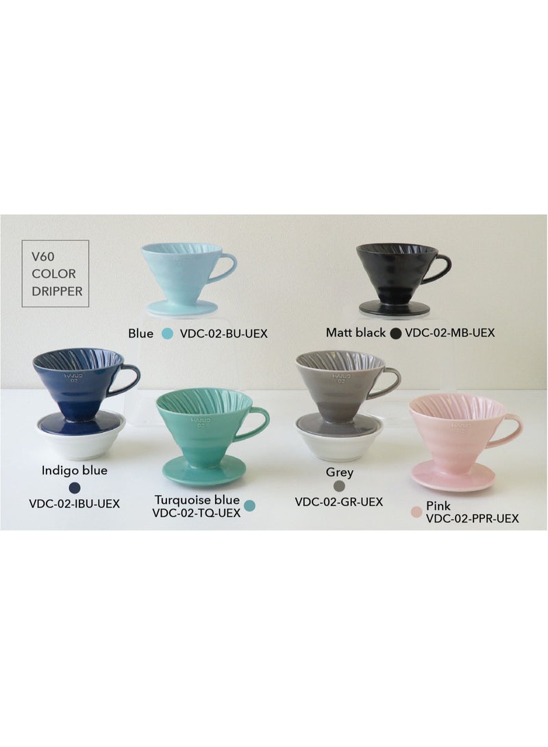 Hario Ceramic V60 Coffee Dripper 02, Light Blue - Image 3