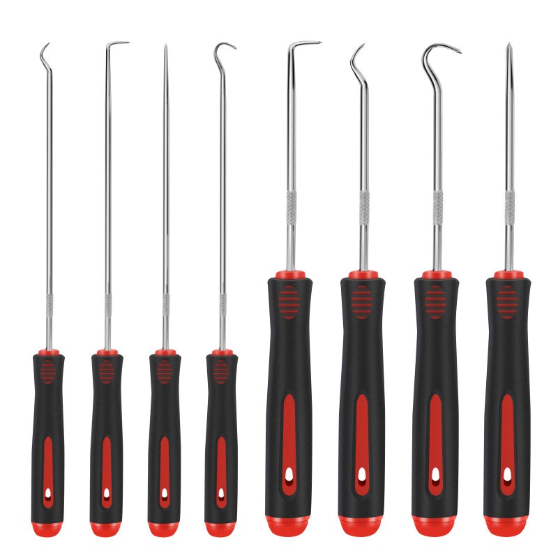 Vutim 8 Piece Automotive Tool Pick Set Precision Oil Seal Pick Tool Mechanical Device Pick for Lock Pick Set Lock Keys Pick to Remove Hoses and Gaskets Pick Seal Puller - Image 3