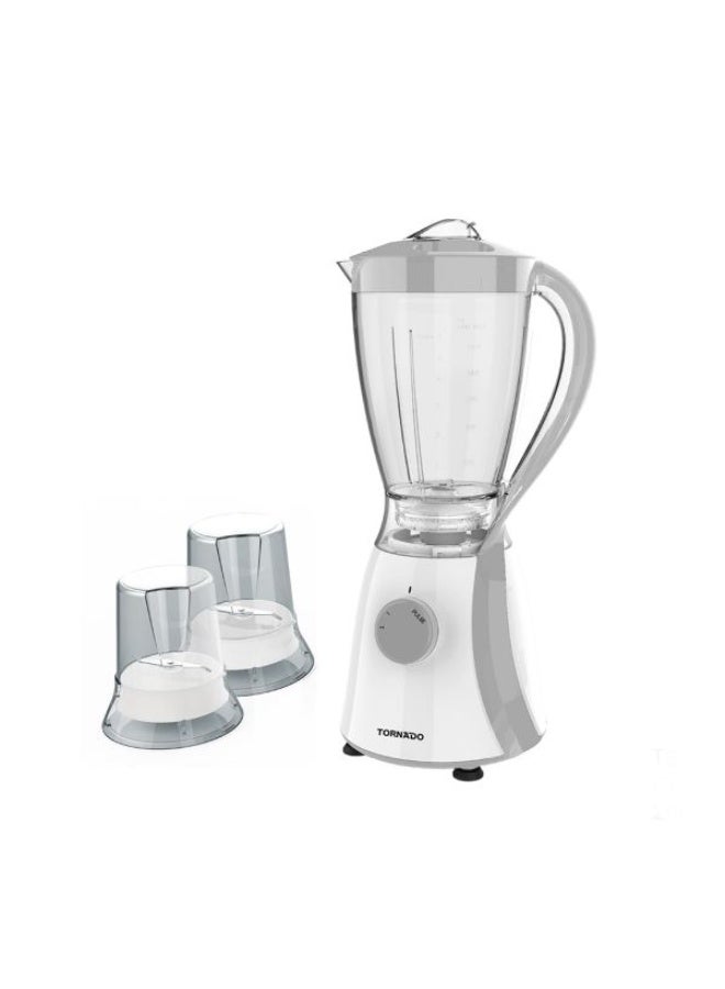 تورنيدو خلاط تورنيدو كهربائي تورنيدو 600 وات 1.5 لتر 2 مطحنة رمادي TB-600/2-GRAY