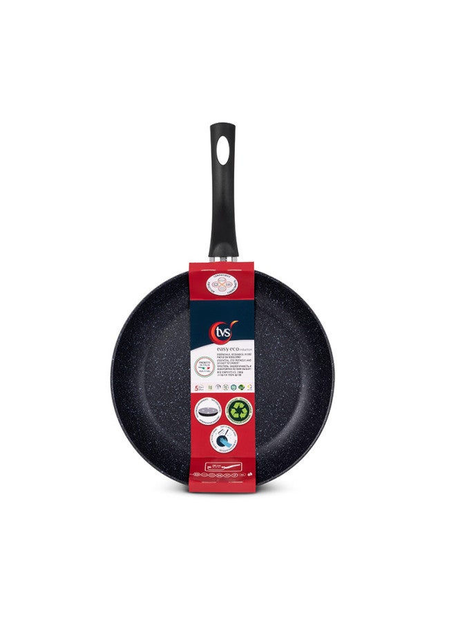 Tvs Italian Imported Easy-ceramic Non-stick Frying Pan Wok Flat Bottom Steak Pan Cooking Pan Gift 26cm - Image 3