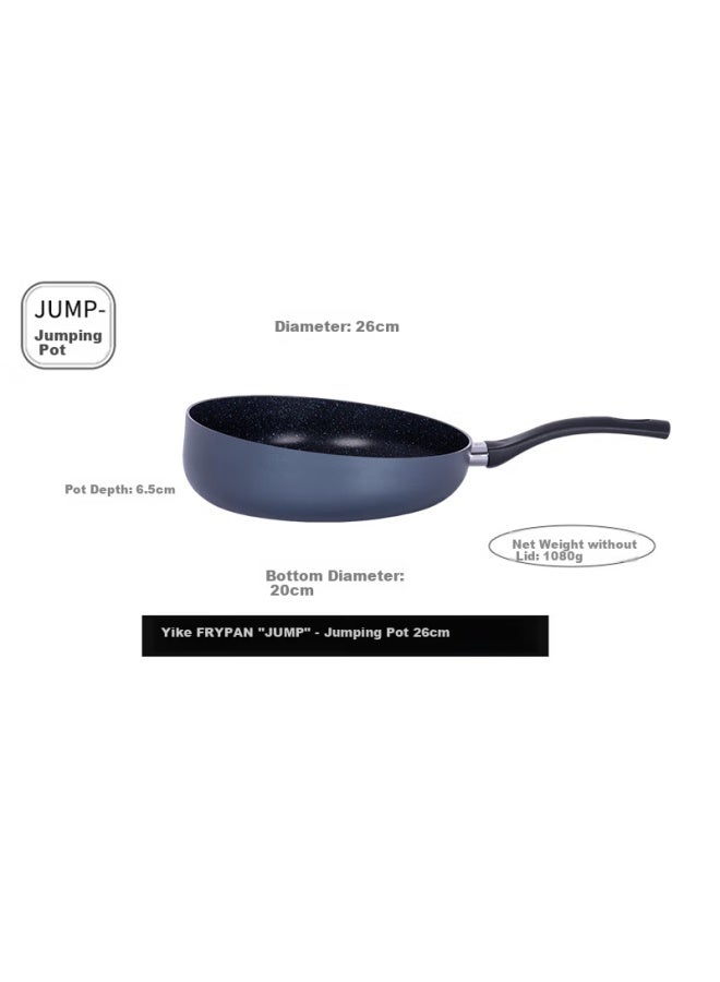 Tvs Italian Imported Easy-ceramic Non-stick Frying Pan Wok Flat Bottom Steak Pan Cooking Pan Gift 26cm - Image 1