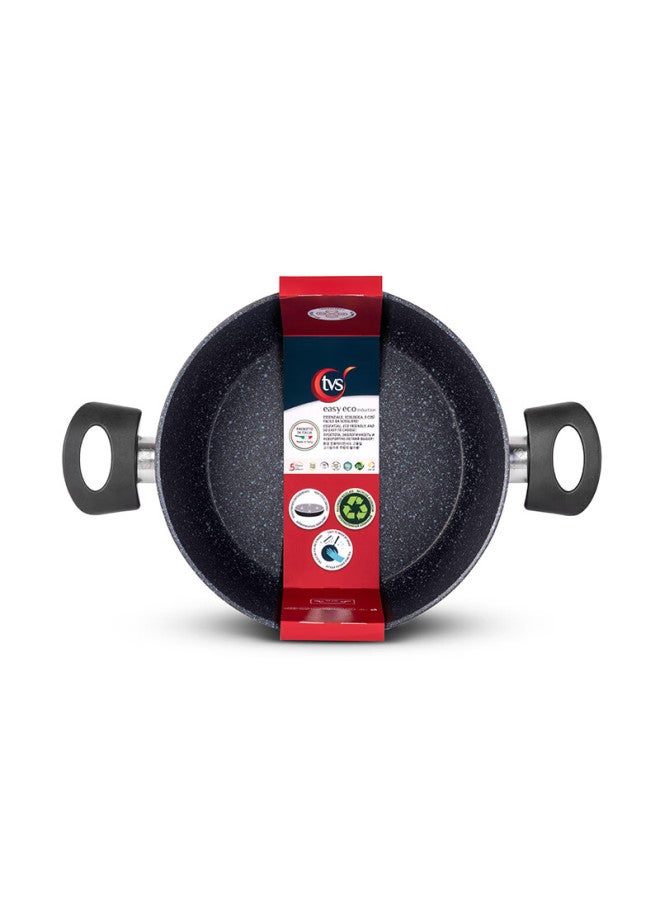 Tvs Italian Imported Easy-ceramic Non-stick Frying Pan Wok Flat Bottom Steak Pan Cooking Pan Gift 26cm - Image 5