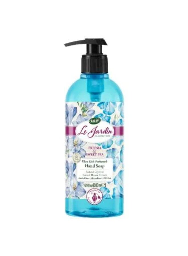 Le Jardin Liquid Hand Soap with Freesia & Sweet Pea – 500ml