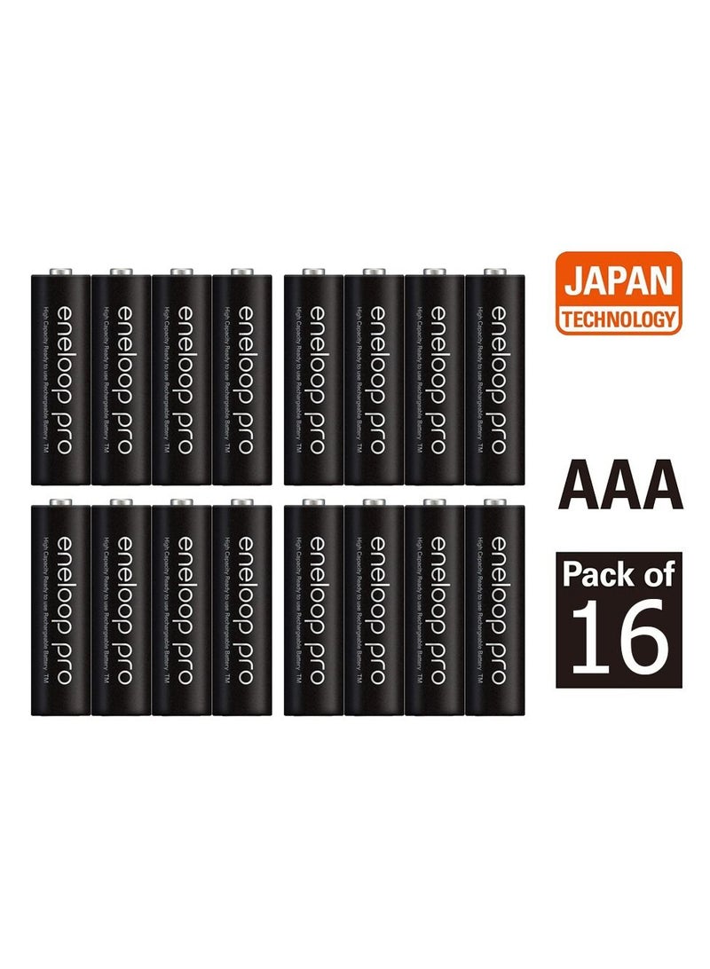 Panasonic Eneloop Pro AAA Pre-Charged Rechargeable Batteries, Pack of 16 - Image 2