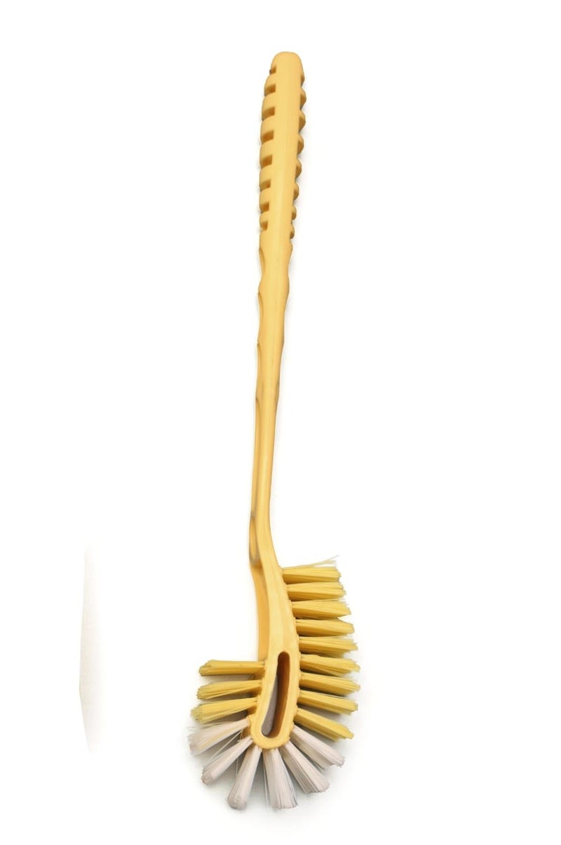THINGS4BETTER Double Sided Toilet Cleaning Brush with Holder Stand for Bathroom Floor Commode Toilet Seat Cleaner Brush (Pack of 1) - Image 2