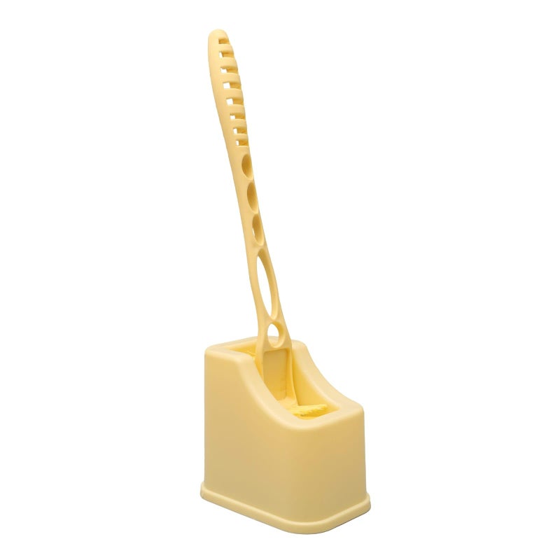 THINGS4BETTER Double Sided Toilet Cleaning Brush with Holder Stand for Bathroom Floor Commode Toilet Seat Cleaner Brush (Pack of 1) - Image 1