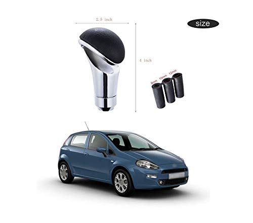 PRIKNIK Black Car Gear Shifter Lever Manual Modified Shifter Knob Handle Shift Lever Fit with 8mm 10mm 12mm Adapters Compatible with F-iat P-Unto - Image 2