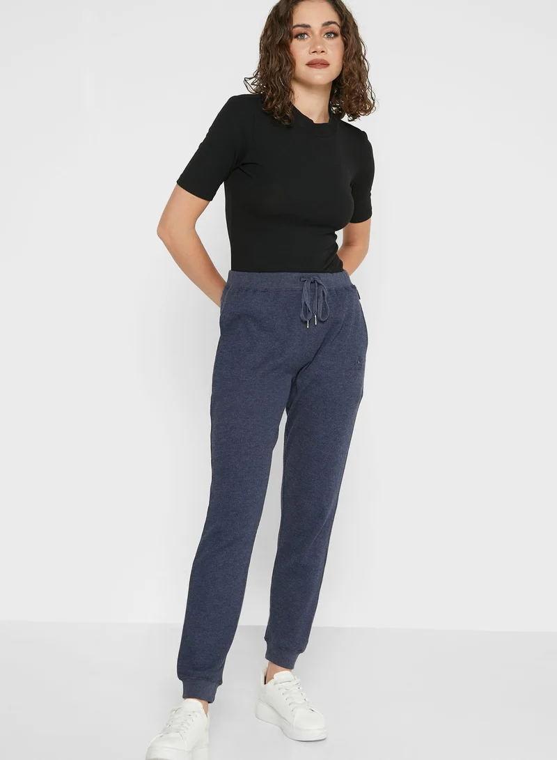 bhpoloclub Drawstring Detail High Waist Pants