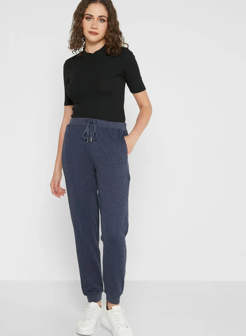bhpoloclub Drawstring Detail High Waist Pants