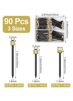 MOXO 90PCS Picture Hanging Nails 3 Sizes Wall Decorative Nails for Hanging Pictures Frame Kit Hanging Hardware Tool Hangers for Claw Drywall Nails (Small Medium Large Nails)  - Image 2