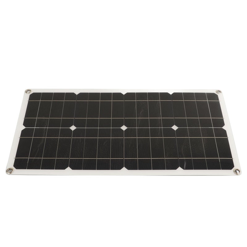 25W Solar Panel IP65 Waterproof 12V 24V Adaptive High Power Over Charge Protection for RV Car Boat Trailer 10A Controller - Image 2