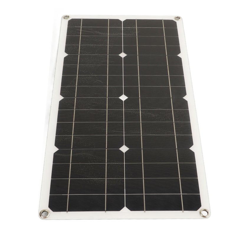 25W Solar Panel IP65 Waterproof 12V 24V Adaptive High Power Over Charge Protection for RV Car Boat Trailer 10A Controller - Image 3