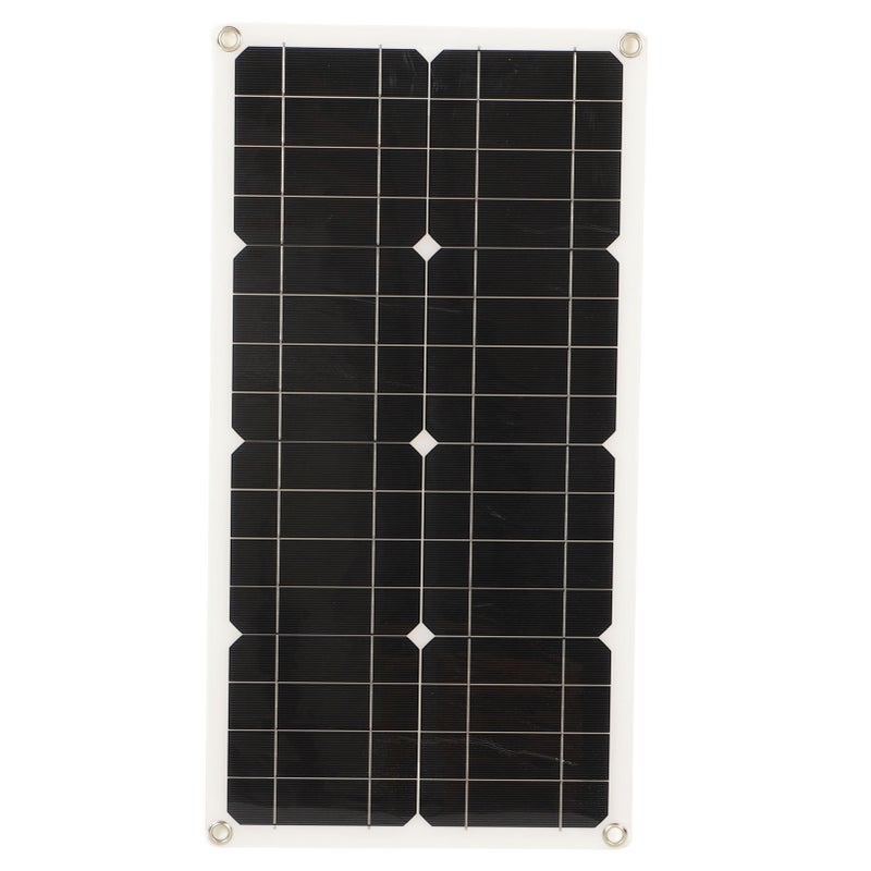 25W Solar Panel IP65 Waterproof 12V 24V Adaptive High Power Over Charge Protection for RV Car Boat Trailer 10A Controller - Image 5