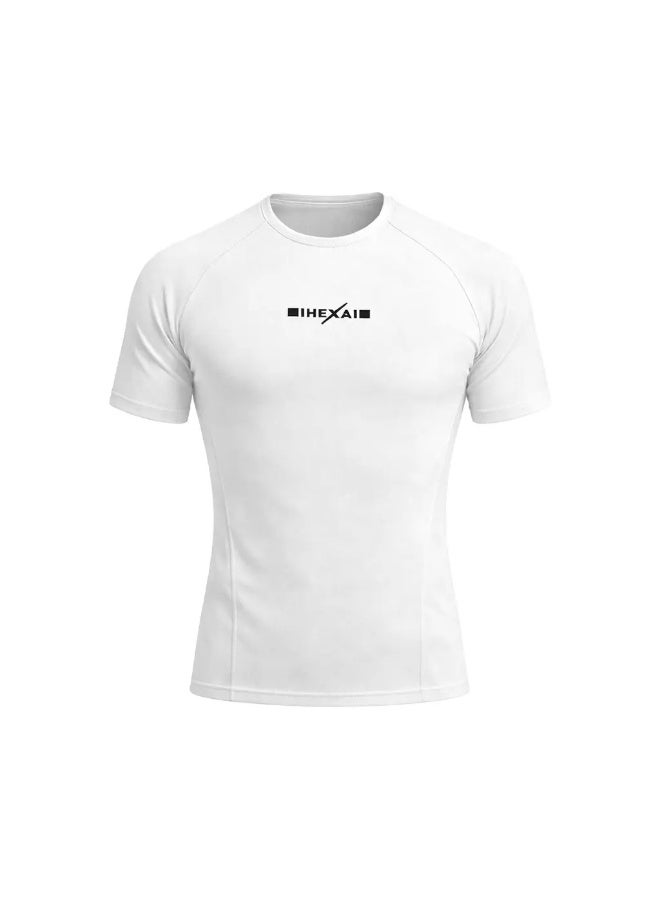Hexa Sportswear Short Sleeve Tight Fit Compression T-Shirt for Men & Women – Premium Tech Fit Gym T-Shirt - Image 1