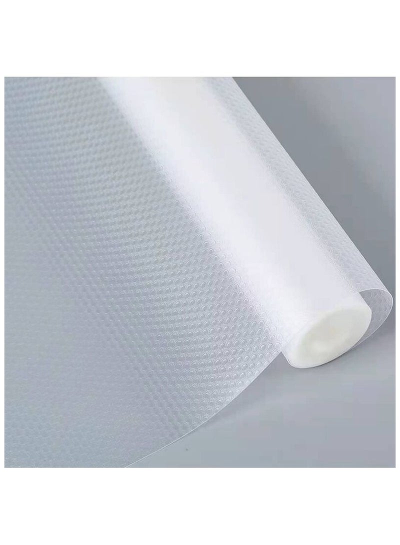 Non-Adhesive Non-Slip EVA Drawer Mats,Stain-Proof Liner (Clear,3 Rolls 45x150cm) for Shelf,Refrigerator,Cupboard and Desk - Image 2