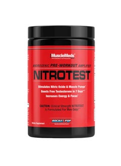Nitrotest, Androgenic Pre-Workout Amplifier, Rocket Pop Flavour, 30 Servings