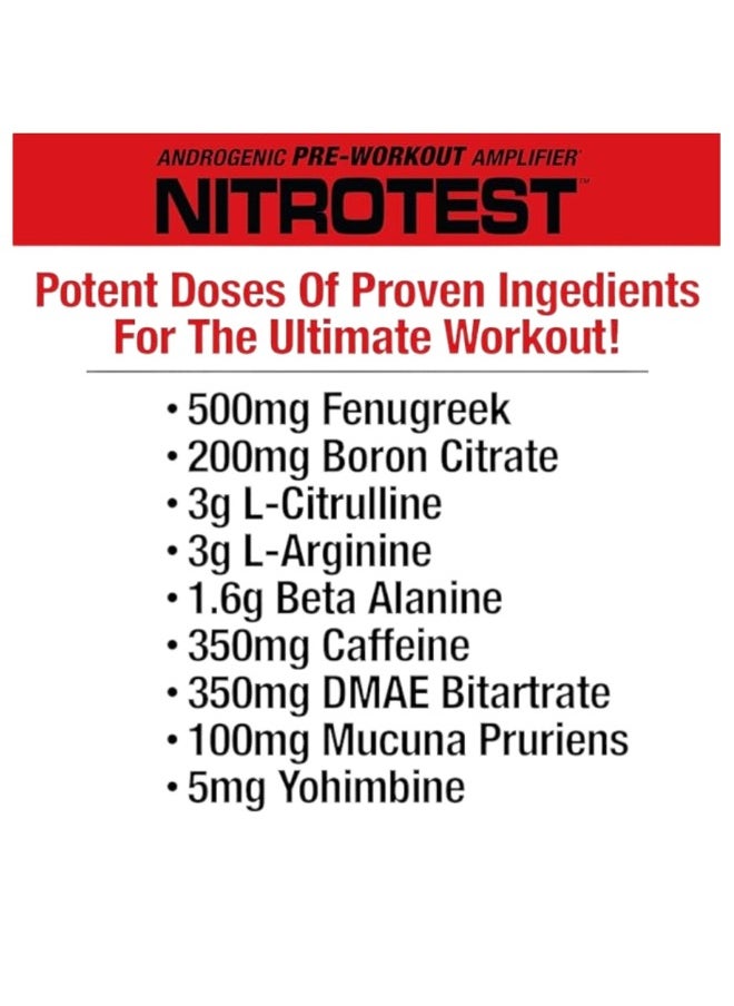 Nitrotest, Androgenic Pre-Workout Amplifier, Rocket Pop Flavour, 30 Servings - pzsku/Z20075041CA65A6FA18E5Z/45/_/1712868574/9424cf81-15fe-4ede-8f82-9b3b88463951