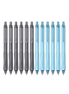 Y&D Gel Pens, Quick Dry Ink Fine Point 0.5mm, Retractable Rolling Ball 6 Black/6 Blue Pen, Click Silent Pens Set for Journaling Notetaking Drawing Sketching, Smooth Writing Non Bleed (12PCS)  - Image 1