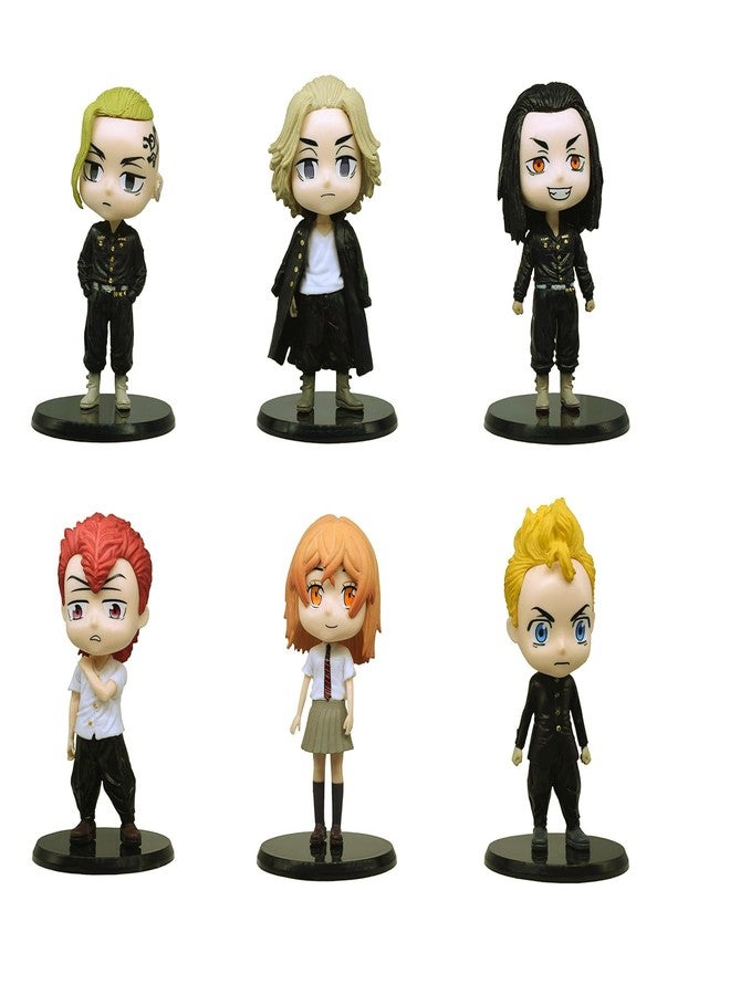 PINAKA Tokyo Revengers Set of 6 Anime Action Figure 10CM Anime Collectible Figurine - Image 1