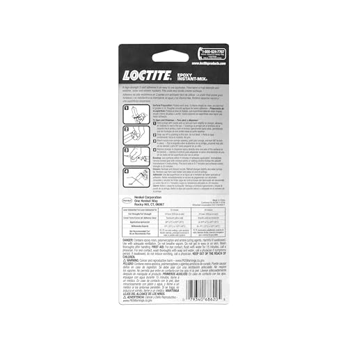 Loctite Multipurpose Epoxy,Sets in 5-10 minutes, Water Resistant, No shrinkage, High strength, Convenient use,Compatible with Wood,Glass, Ceramic,Concrete, Metal,Fibreglass,Stone,DIY,Self-mixing-14 ml - Image 5