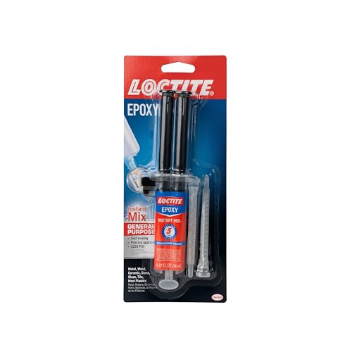 Loctite Multipurpose Epoxy,Sets in 5-10 minutes, Water Resistant, No shrinkage, High strength, Convenient use,Compatible with Wood,Glass, Ceramic,Concrete, Metal,Fibreglass,Stone,DIY,Self-mixing-14 ml - Image 1