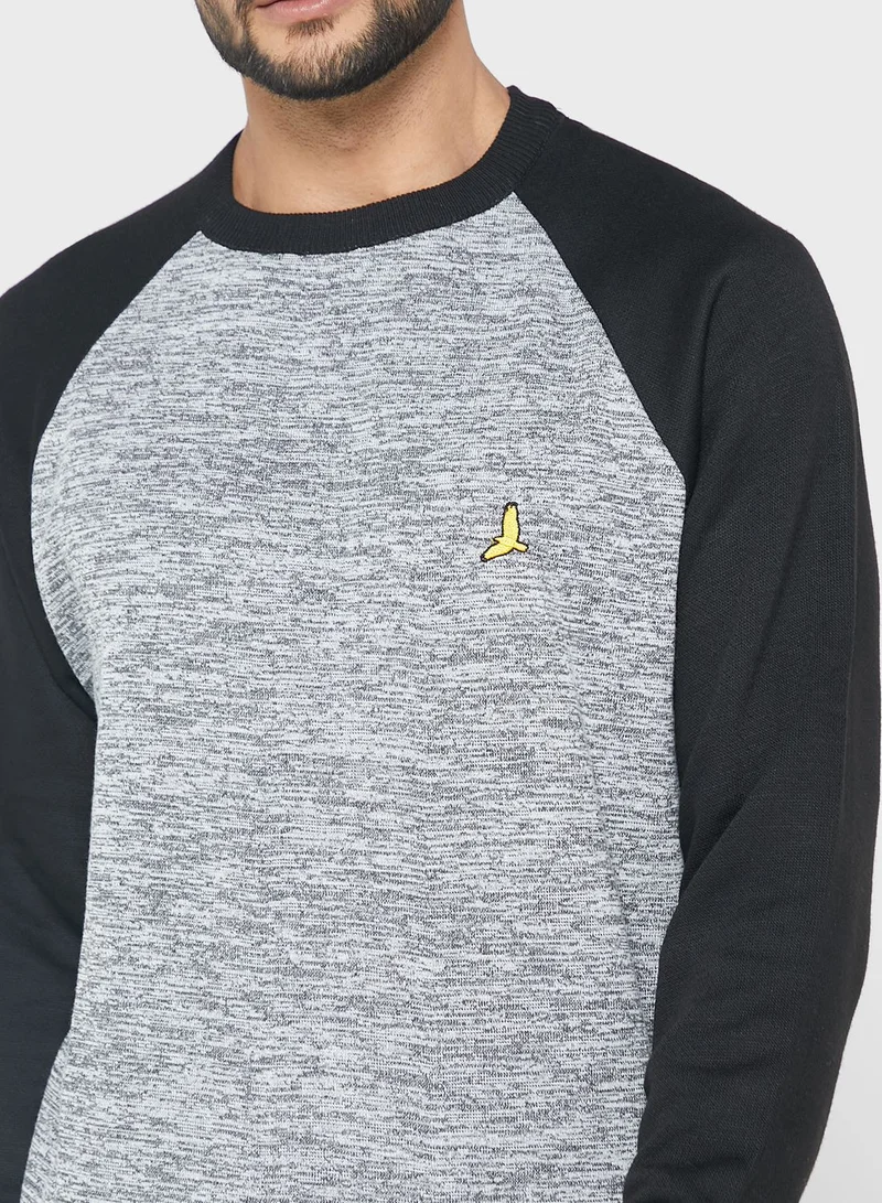 BRAVE SOUL Bravesoul Crew Neck Long Sleeve Kitted Sweater