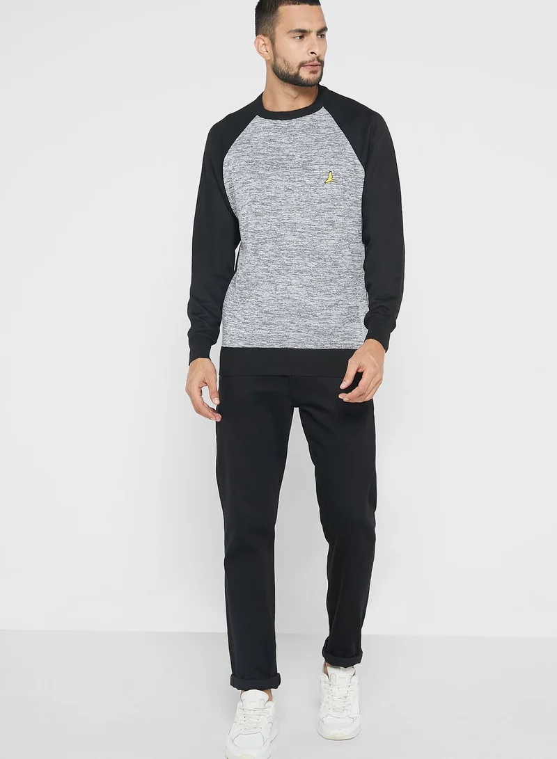 BRAVE SOUL Bravesoul Crew Neck Long Sleeve Kitted Sweater