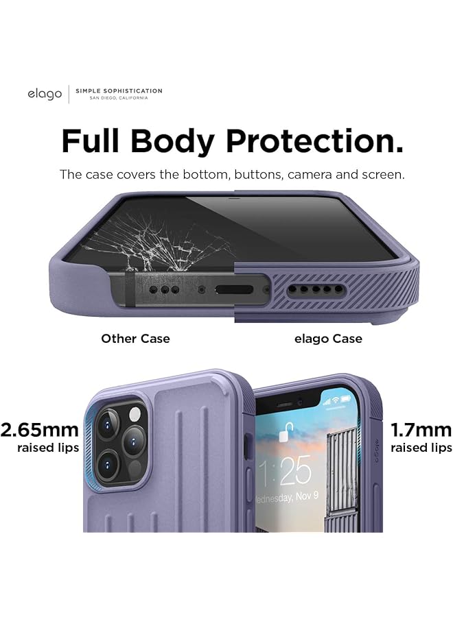Elago Armor Case For Iphone 12 Pro 6.1 Inch Lavender Grey - Image 5