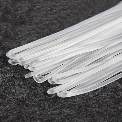 Kidultz Clear Transparent Silicone Luggage Loop/Straps/Band for Luggage Tag Holder, Keychains, etc… Non-Tearable & Elastic - 6 inch (50) - Image 2