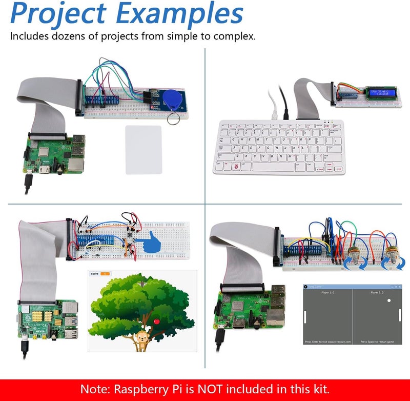 FREENOVE RFID Starter Kit for Raspberry Pi 5 4 B 3 B+ 400 Zero 2 W, 927-Page Detailed Tutorial, Python C Java Scratch Processing Code, 204 Items, 122 Projects (Raspberry Pi NOT Included) - Image 5