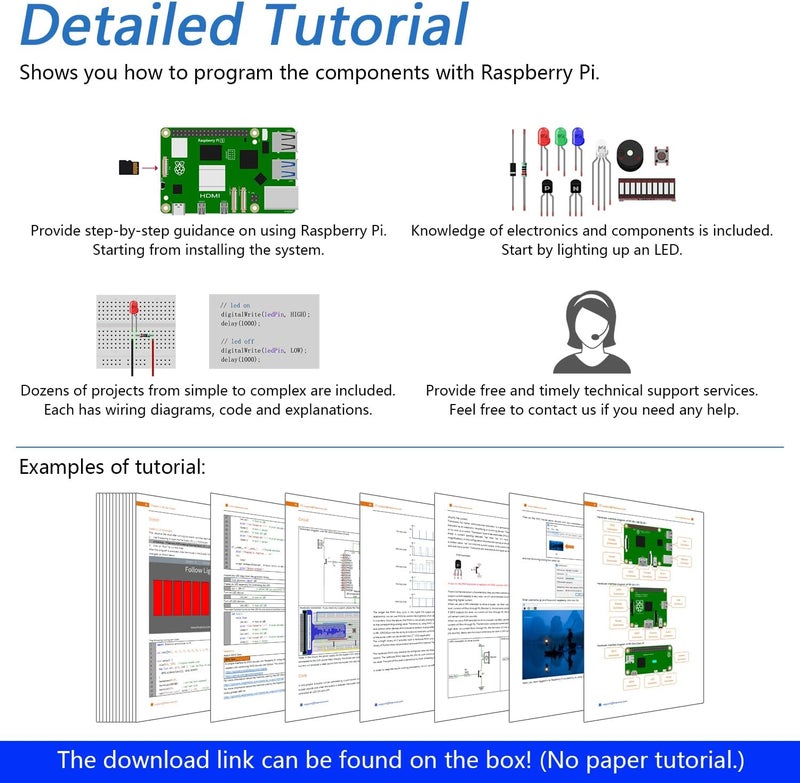 FREENOVE RFID Starter Kit for Raspberry Pi 5 4 B 3 B+ 400 Zero 2 W, 927-Page Detailed Tutorial, Python C Java Scratch Processing Code, 204 Items, 122 Projects (Raspberry Pi NOT Included) - Image 3