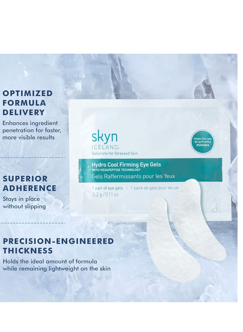 skyn ICELAND - skyn ICELAND Hydro Cool Firming Under Eye Patches with Peptides and Coenzyme Q10 Instant Cooling Relief for Tired Puffy Eyes, 16 Pairs - Image 1