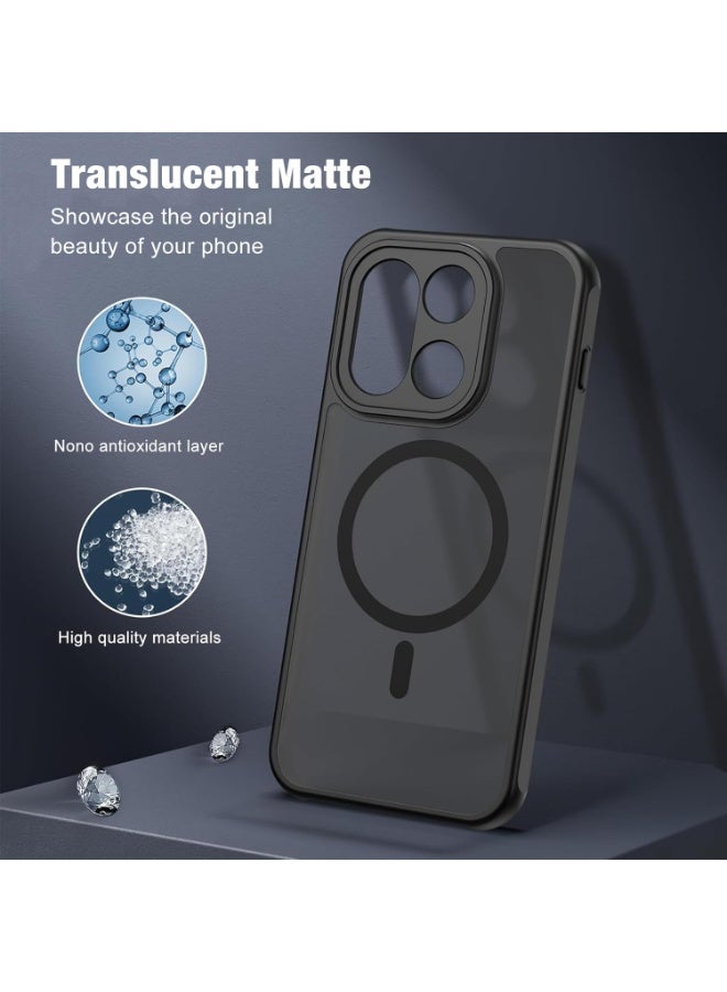 CHEROSIN Magnetic Phone Case for OnePlus 15 5G Frosted Translucent Back Protective Slim Phone Cover - Image 3