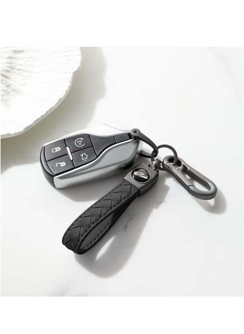 Beauenty Carabiner Keychain, Universal Heavy Duty Woven Handmade Leather Key Chain for Men and Women - Image 4