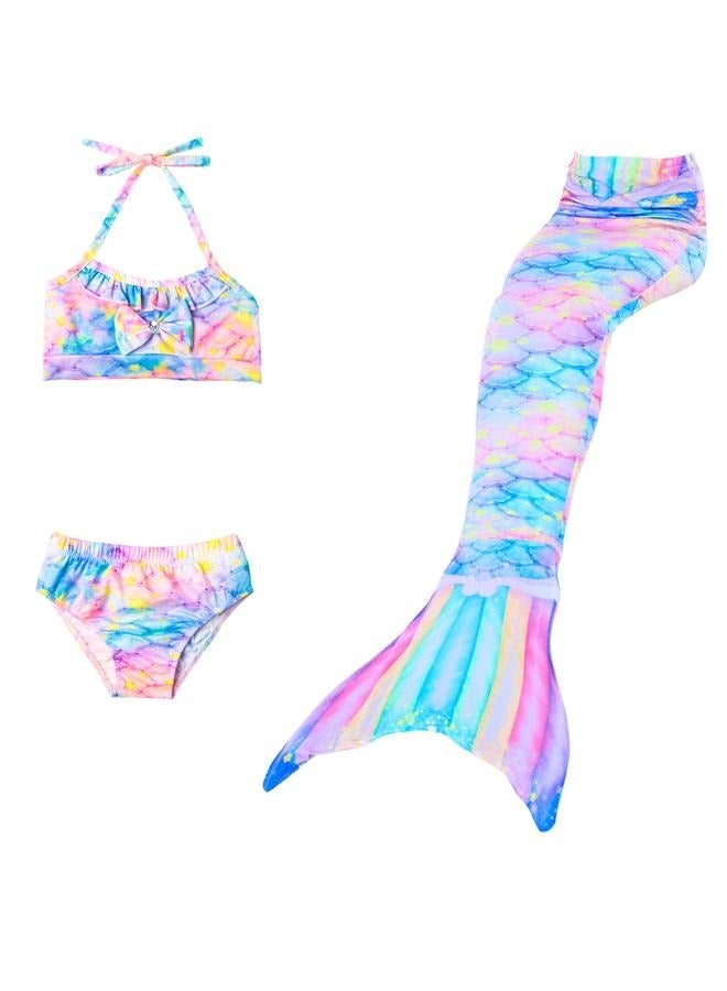 yongsheng 3 Piece Mermaid Sling And Fish Tail Princess Dress Costume Cosplay Costume Stage Show Costume Mermaid Tail Set - Image 1