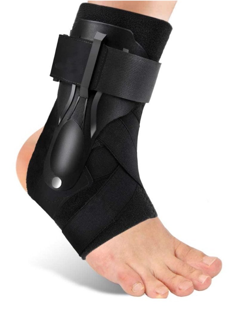 Gonice Ankle Brace, Ankle Support Brace for Ankle Sprains, Ankle Braces for Men Women, Ankle Support Sprained Ankle Brace for Basketball Soccer Volleyball (Black, Large)  - Image 1