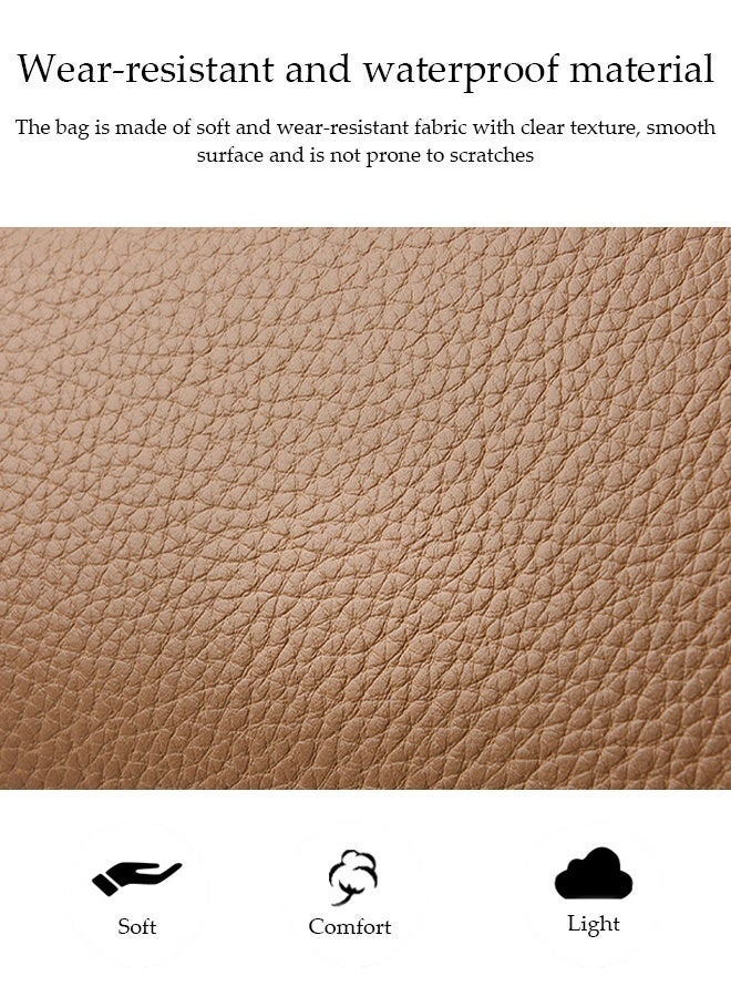 DUNISO Womens Solid Shoulder Bag with Double Handle and Zip Closure - Image 4