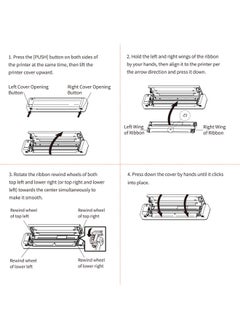 Thoraya HPRT 2 Rolls Thermal Transfer Ribbon with RFID Funtion for MT800 Portable A4 Thermal Transfer Printer  - Image 2
