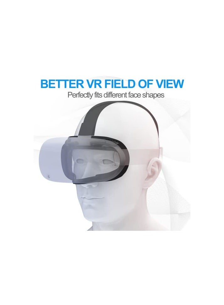 SUPERUS Facial Interface & Face Cover Pad for Oculus Quest 2, Sweat-Proof PU Foam Cushion - Image 2
